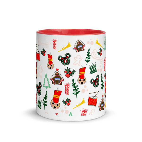 Disney Christmas coffee mug Once Upon a Christmastime Holiday Mug with red handle