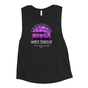 Dream Builders EPCOT Walt Disney World Disney World Traveler Epcot Ladies’ Muscle Tank