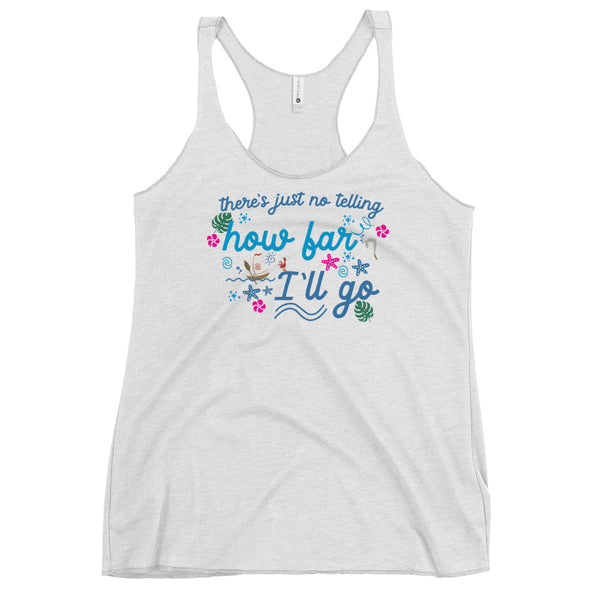 Moana Song Lyrics Shirt Disney Vacation Women's Racerback Tank