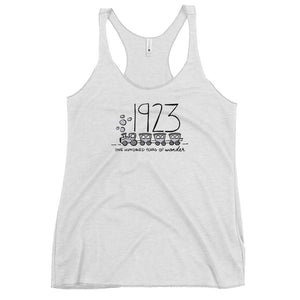 Disney Train 1923 Tank Top Disney 100th Anniversary Disney Shirt 100 Years of Women's Racerback Tank