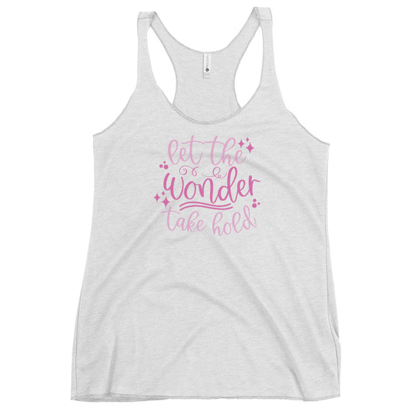 Happily Ever After Disney Tank Top Let the Wonder Take Hold Women's Racerback Tank