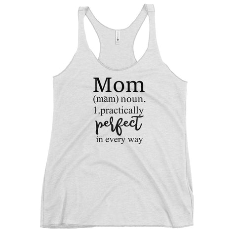 Disney Mother's Day Tank Top Mary Poppins Practically Perfect Dictionary Women's Racerback Tank