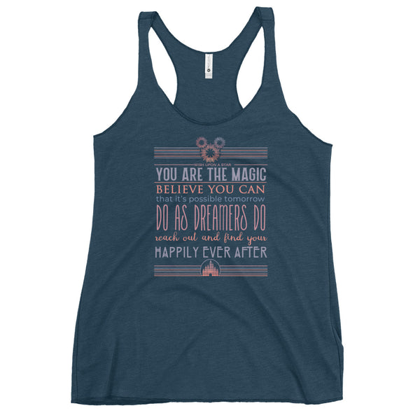 Disney Fireworks Tank Top New Years Quote Happily Ever After Racerback Tank Top