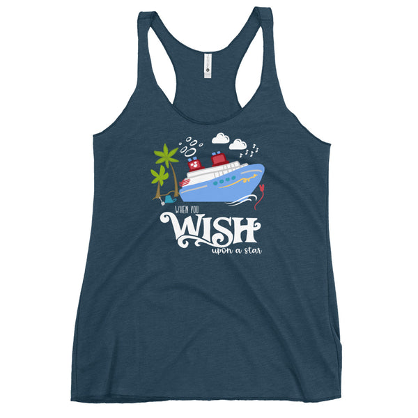 Disney Wish Cruise Tank Top Disney Family Cruise Vacation Women's Racerback Tank