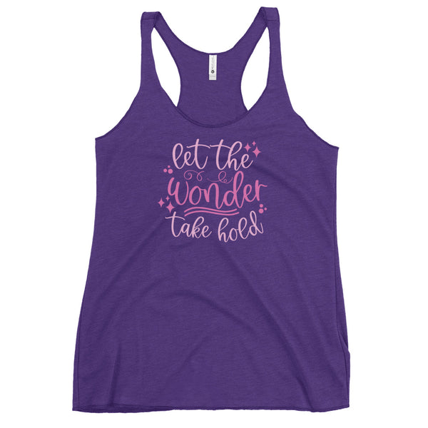 Happily Ever After Disney Tank Top Let the Wonder Take Hold Women's Racerback Tank