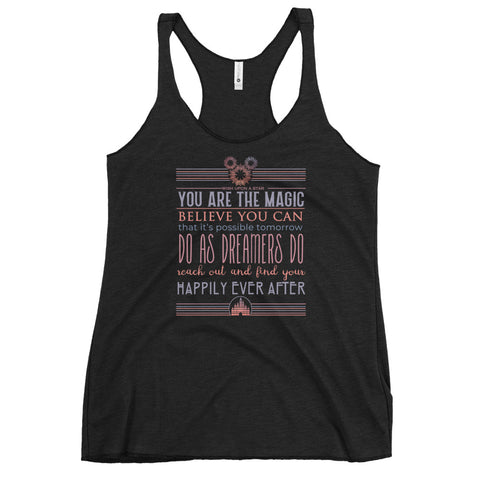 Disney Fireworks Tank Top New Years Quote Happily Ever After Racerback Tank Top