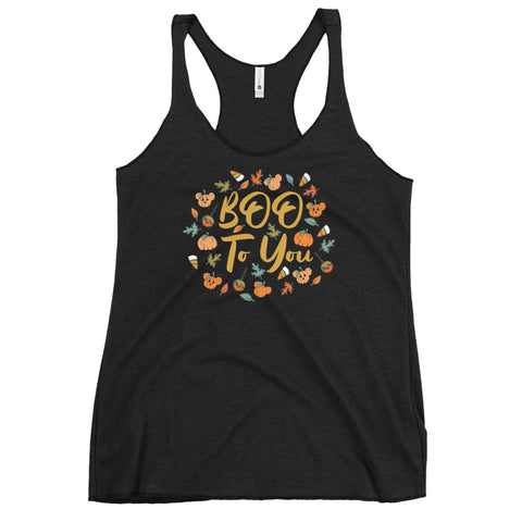 Mickey Pumpkin Halloween Tank Top Disney Halloween Boo to You Tank Top