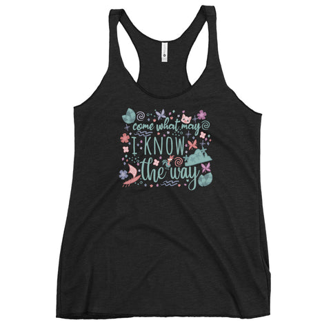 Moana Come What May Tank Top I Know the Way Disney Princess Moana Women's Racerback Tank