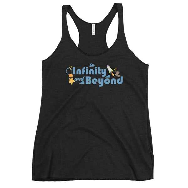 runDisney Toy Story Springtime Surprise To Infinity and Beyond running Women's Racerback Tank