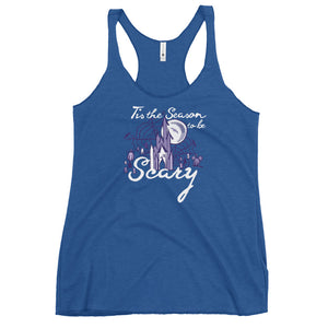 Scary Season Tank Top Disney Halloween Tis the Season to Be Scary Women's Racerback Tank