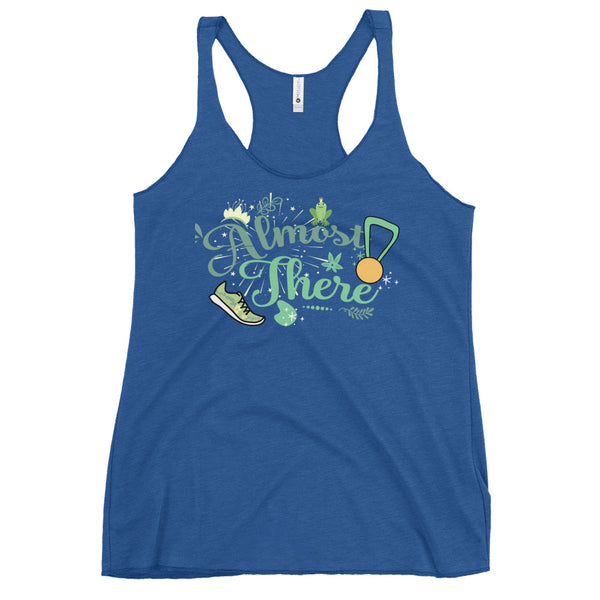runDisney Tiana Almost There Tiana Princess and the Frog running Disney Women's Racerback Tank