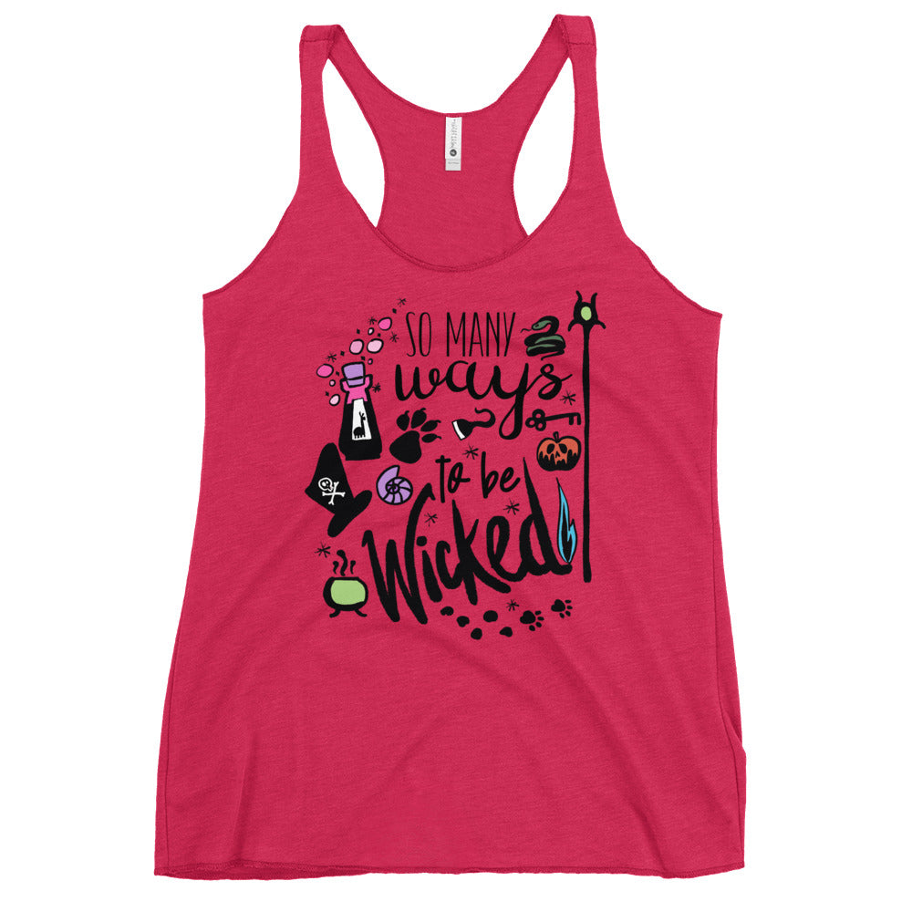 Disney Villains Tank Top Descendents So Many Ways to Be Wicked Women's Racerback Tank