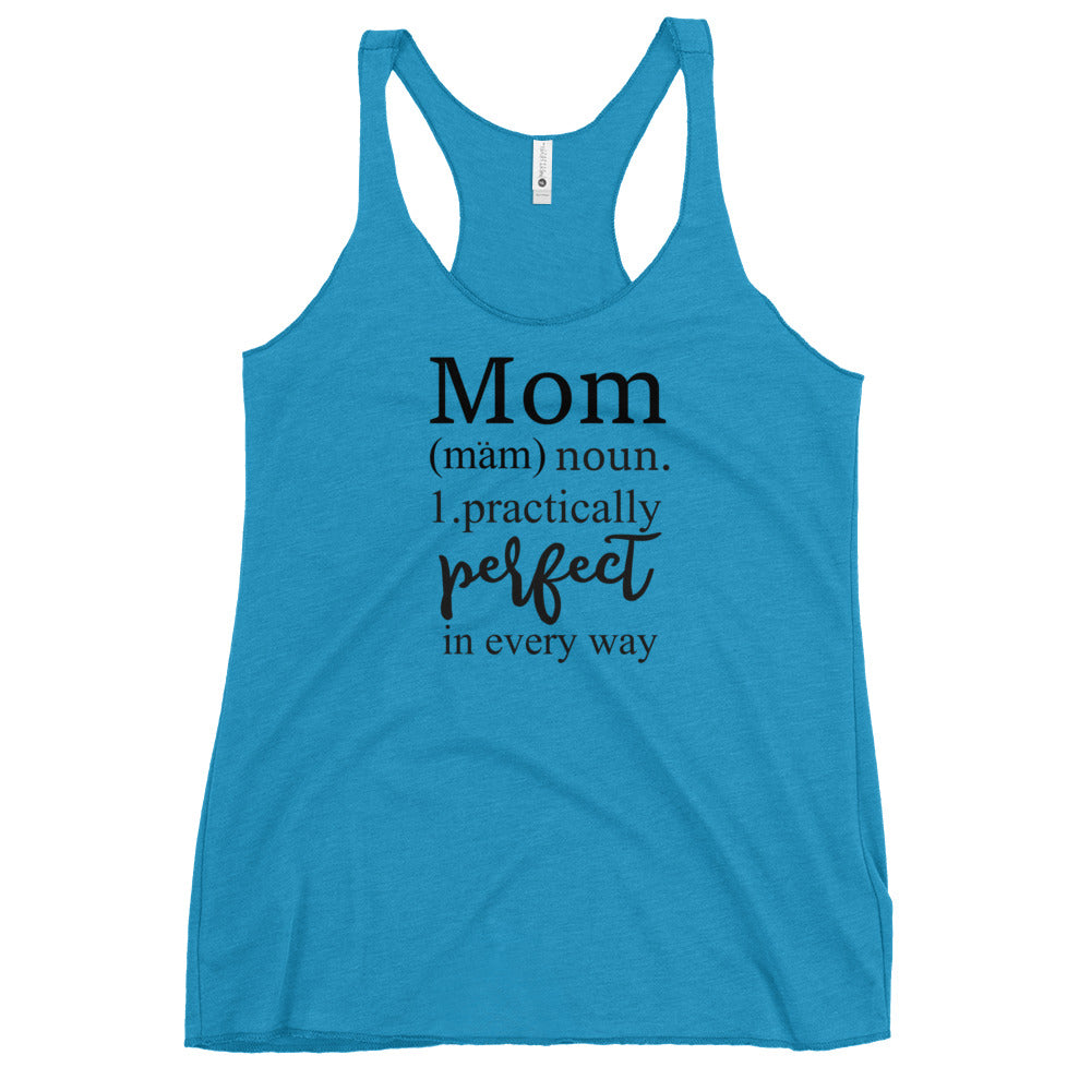 Disney Mother's Day Tank Top Mary Poppins Practically Perfect Dictionary Women's Racerback Tank