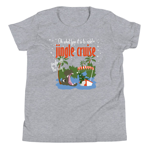 Jingle Cruise Hippo Kids T-Shirt Jungle Cruise Disney Christmas Kids T-Shirt