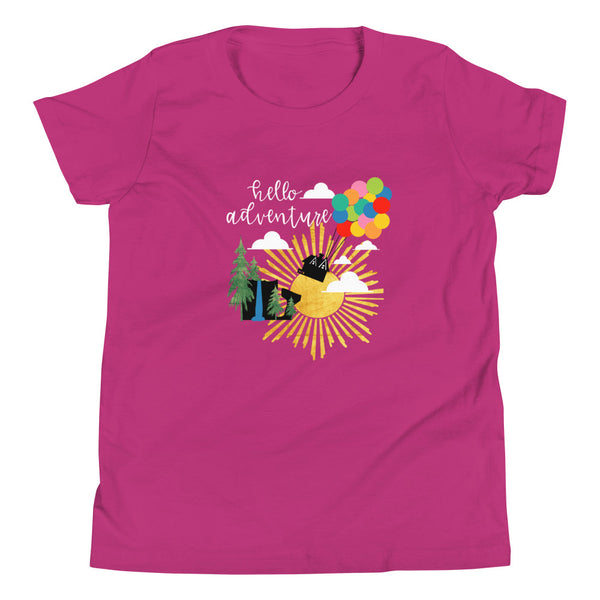 Hello Adventure Kids T-Shirt Up Pixar Disney Paradise Falls Kids T-Shirt