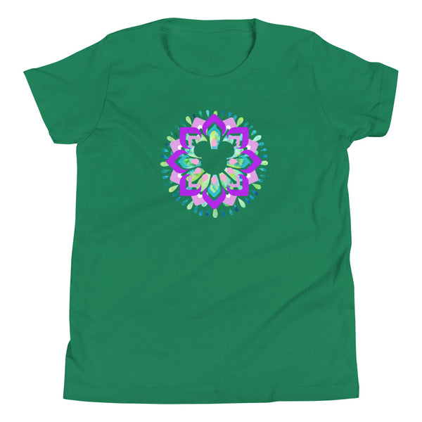Flower and Garden Mandala Kids T-shirt Hidden Mickey Mandala Kids T-shirt