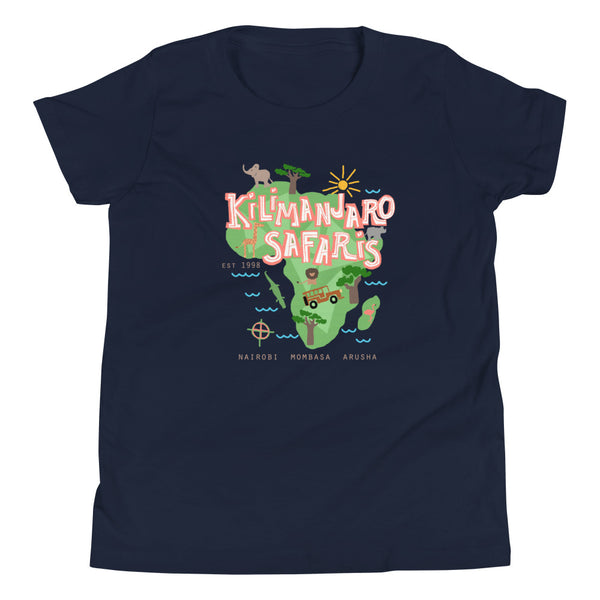 Kilimanjaro Safari Kids T-shirt Disney Animal Kingdom Safari  Youth Short Sleeve T-Shirt