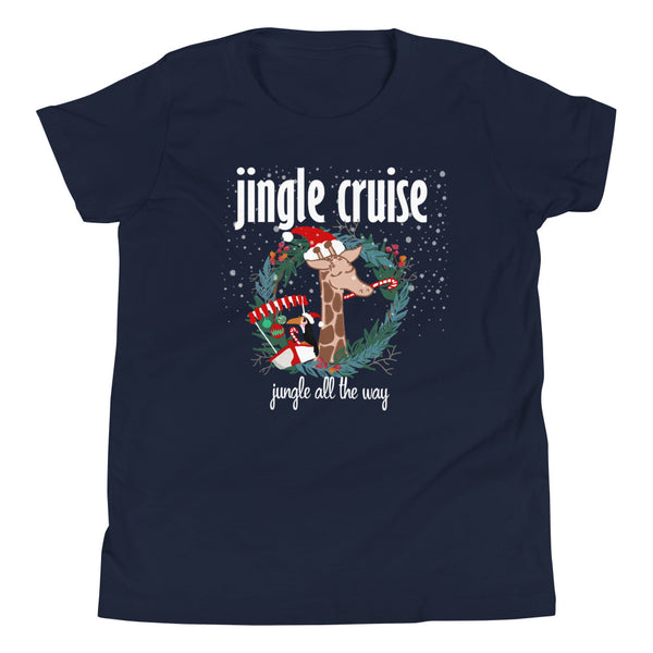 Jingle Cruise Giraffe Kids T-shirt Disney Jungle Cruise Christmas Christmas Kids T-Shirt