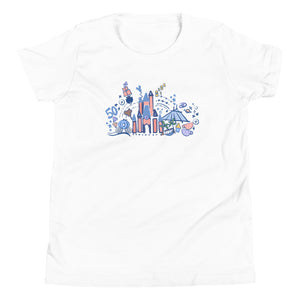 Magic Kingdom 50th Anniversary Kids T-Shirt Cinderella's Castle Kids T-Shirt