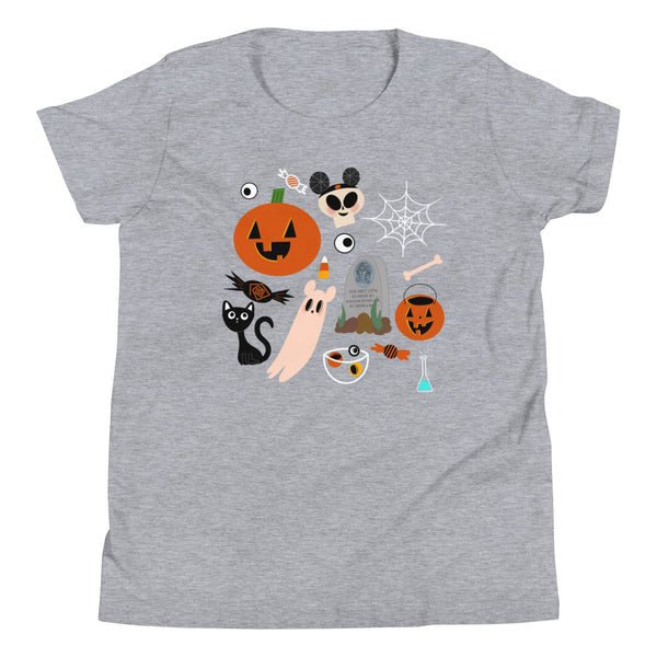 Disney Creepy Cute Halloween Disney kids fall Youth Short Sleeve T-Shirt