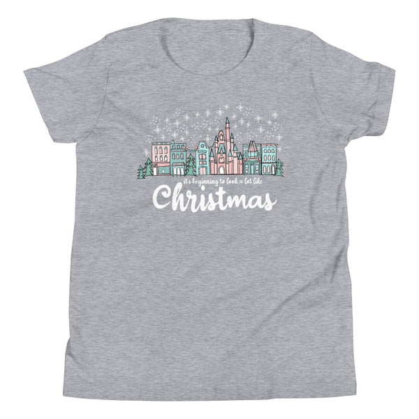 Christmas on Main Street Kids T-shirt It's Beginning to Look a Lot Like Christmas Disney Christmas Kids T-shirt