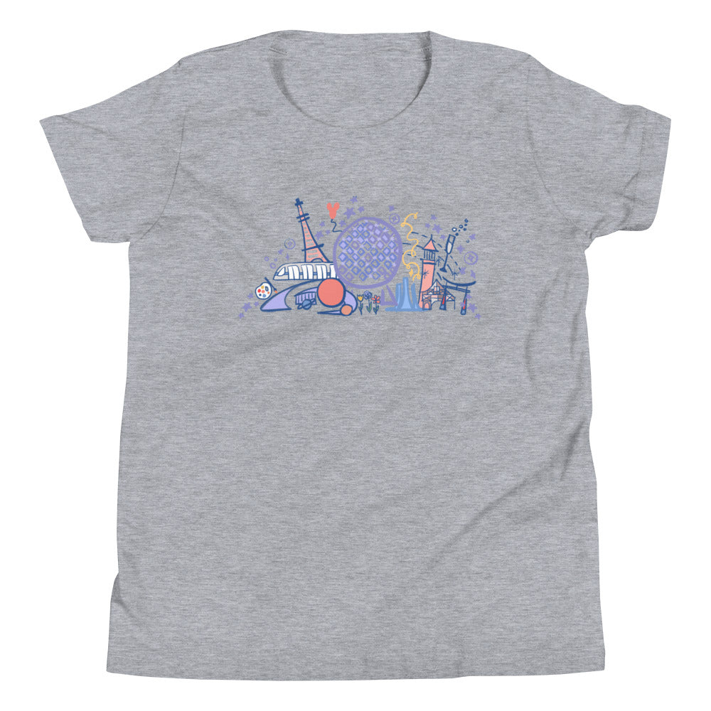 EPCOT Kid's T-Shirt Disney Parks Shirt Spaceship Earth Disney World Epcot Kid's Shirt