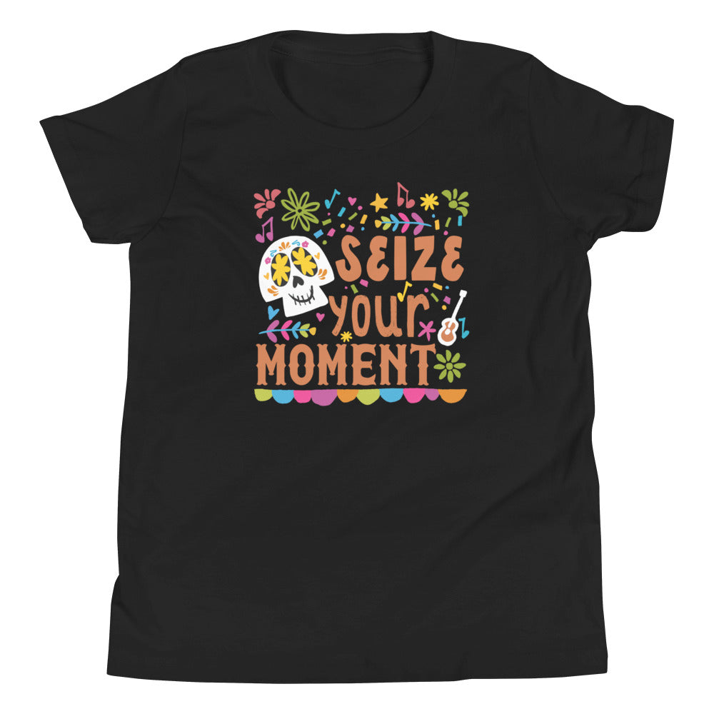 Coco Kid's T-Shirt Disney Shirt Seize Your Moment Day of the Dead Coco Kid's T-Shirt