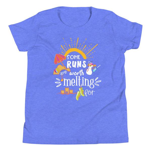 runDisney Frozen Kid's T-Shirt Some Runs are Worth Melting For Olaf Summer Kid's T-shirt