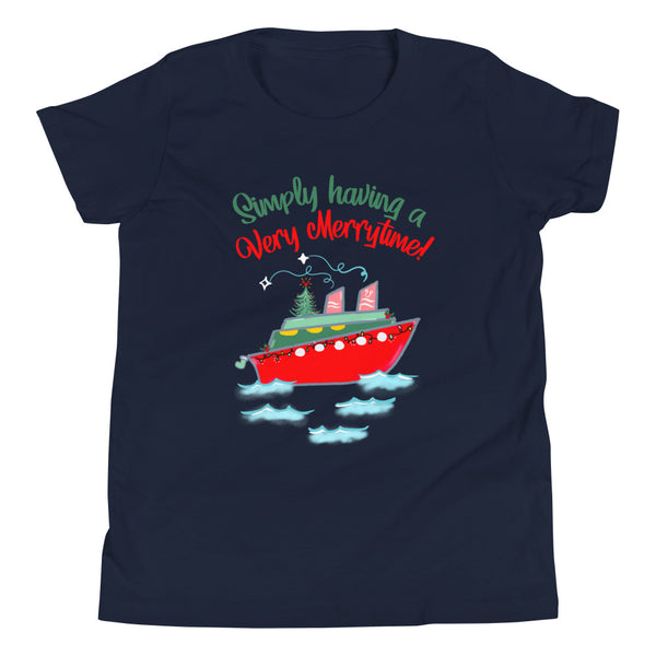 Very Merrytime Kids T-Shirt Disney Cruise DCL Disney Christmas  Cruise Kids T-Shirt