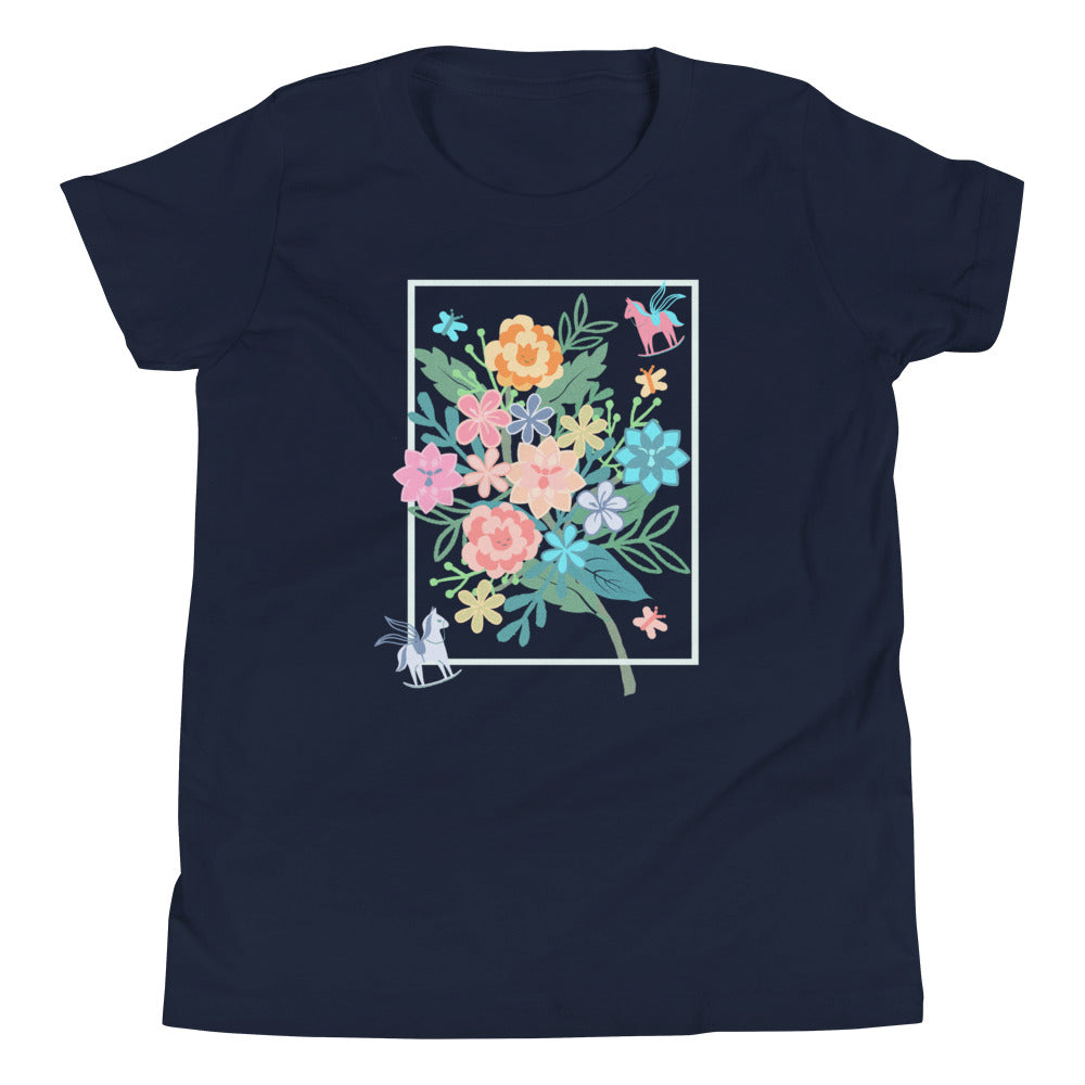 Alice in Wonderland Kids T-shirt Flower Bouquet Flower and