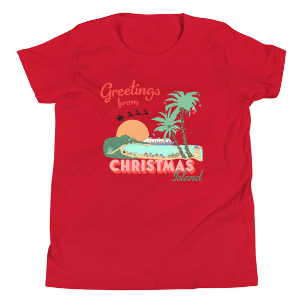 Castaway Cay Christmas Island Disney Cruise Line Very Merrytime Youth Short Sleeve T-Shirt