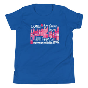 Small World Love Kids T-shirt Disney Valentine's Day Language of Love Kids T-Shirt