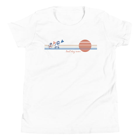 Star Wars Kids T-Shirt Best Day Ever with BB8 and R2D2 Disney Sketch Balloon Kids T-Shirt