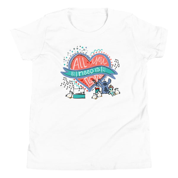 Stitch Love Kid's T-Shirt Disney All You Need is Love Lilo and Stitch Kid's T-Shirt
