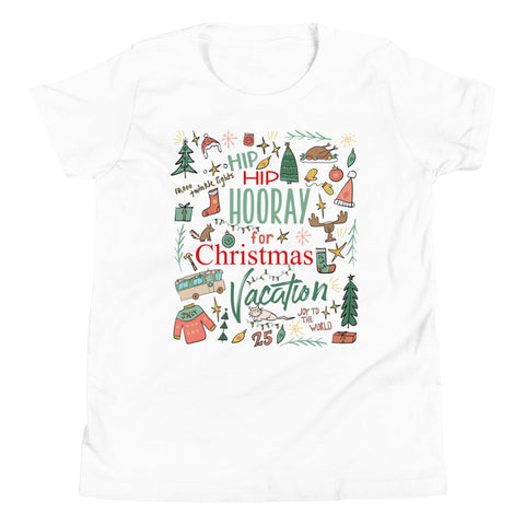 Christmas Vacation Kid's T-Shirt Hip Hip Hooray for Christmas Vacation Griswold Family Christmas Kid's T-Shirt