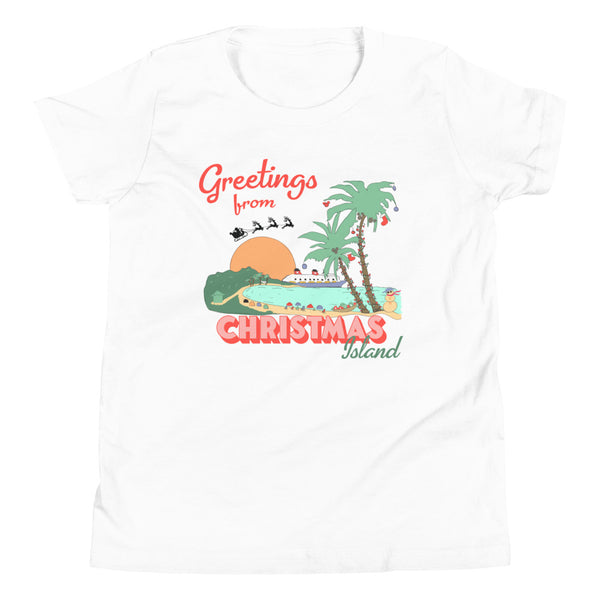 Castaway Cay Christmas Island Disney Cruise Line Very Merrytime Youth Short Sleeve T-Shirt