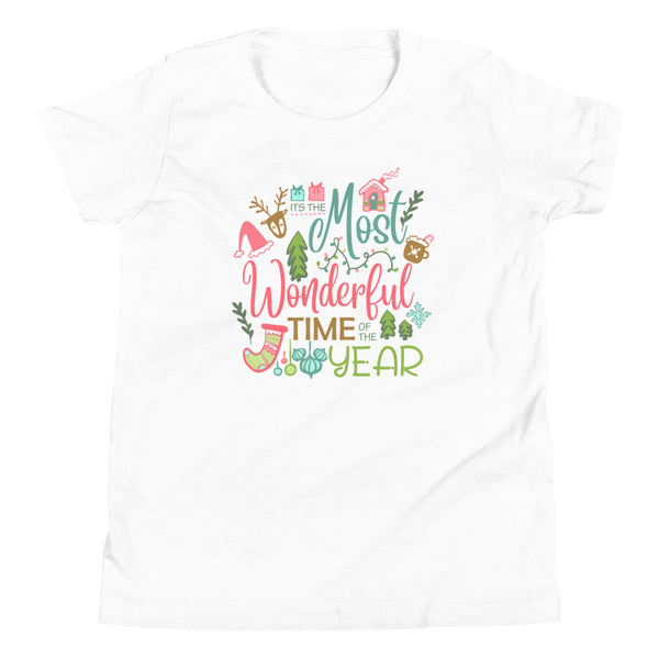 Disney Most Wonderful Time of Year Kid's T-shirt Disney Christmas Ornament Kid's Shirt