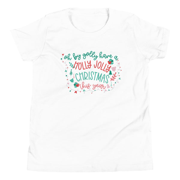 Rudolph the Red Nosed Reindeer Kid's Shirt Vintage Mickey Christmas Oh By Golly Holiday Kid's Shirt