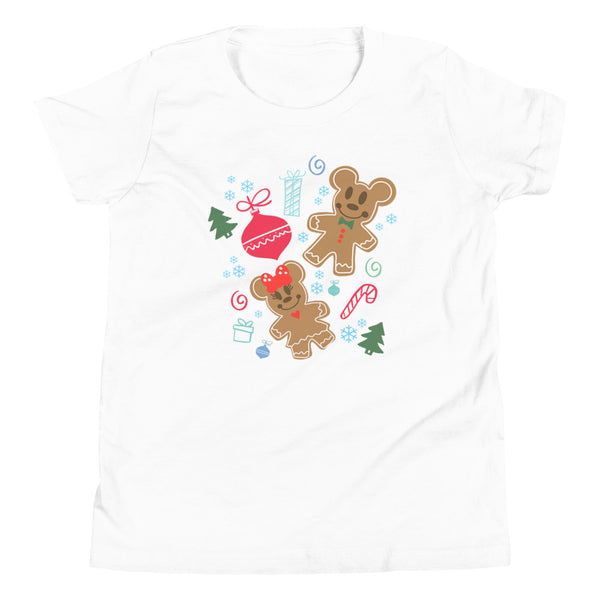 Gingerbread Mickey and Minnie Christmas Kid's Shirt Gingerbread Disney Holiday Kid's Shirt