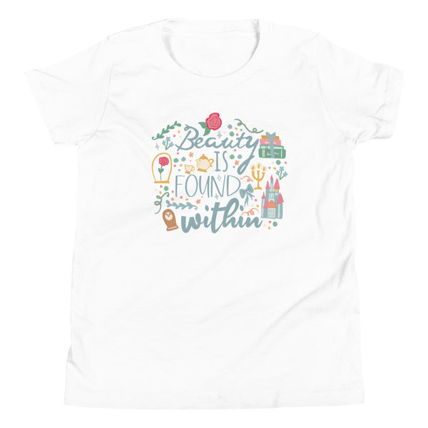 Belle Beauty Within Kid's Shirt Disney Princess Beauty and the Beast Kid's Shirt