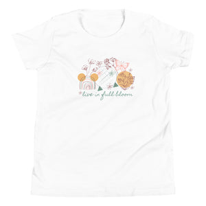 Disney Flower and Garden Festival Boho Epcot Live in Full Bloom Youth Short Sleeve T-Shirt